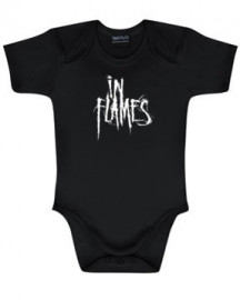 In Flames Baby Romper Logo In Flames (Clothing)