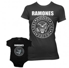 Duo Rockset Ramones mama t-shirt & Ramones baby romper