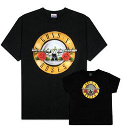 Duo Rockset Guns 'n Roses papa t-shirt & baby t-shirt