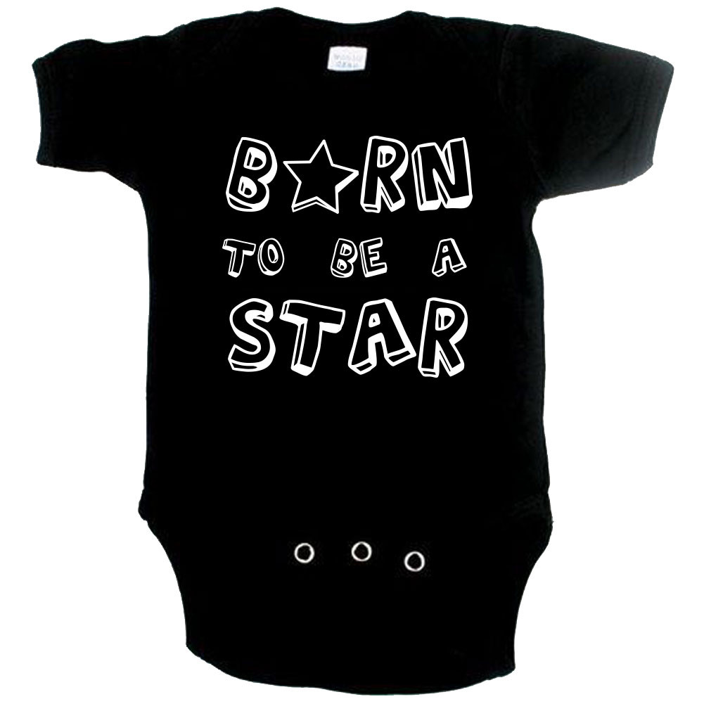 coole baby romper born to be a star