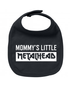 Metal baby bib mommy's little metalhead