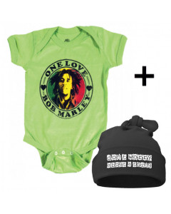 Cadeauset Bob Marley Baby Romper & Don't Worry Muts