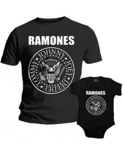 Duo Rockset Ramones papa t-shirt & Ramones baby romper