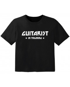 rock baby t-shirt guitarist in training