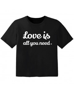 coole kinder t-shirt love is all you need
