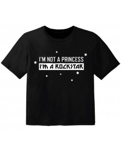 rock kinder t-shirt im not a princess im a rockstar