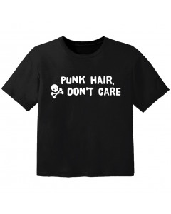 punk kids t-shirt punk hair don't care